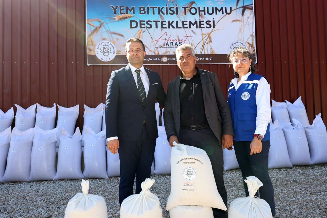 Muğla'da üreticilere 330 ton yem bitkisi tohumu desteği haberi